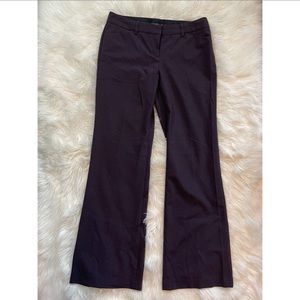 Express Editor Wide Leg Dress Pant in Plum